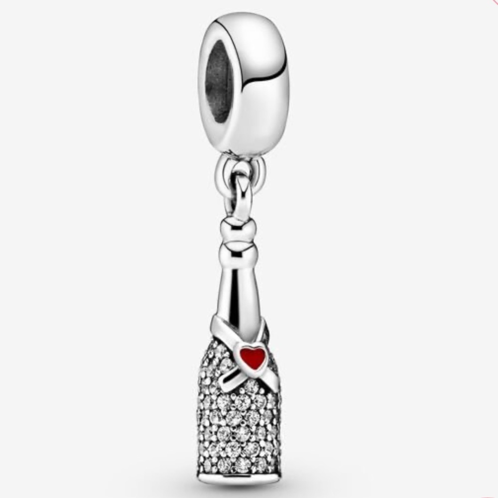 Pandora Sparkling Wine Bottle Dangle Charm